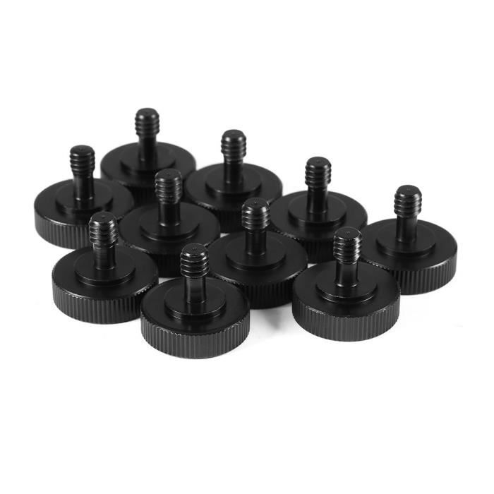 Nouvel adaptateur de vis noir 1-4 -mâle à 1-4- femelle pour support de trépied de caméra
