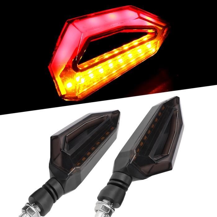 Clignotants de moto 2Pcs Moto Led Clignotants Feux Clignotants Lampe Fit pour Honda