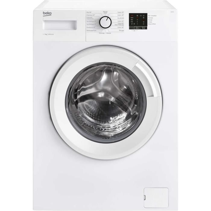 Beko - lave-linge frontal 60cm 7kg 1200t a+++ blanc - wca272