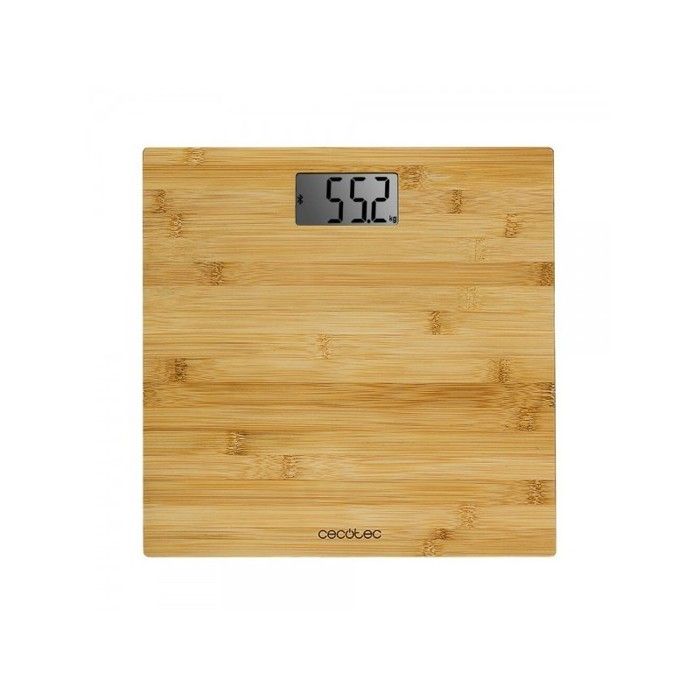 Cecotec Pèse-personnes Digital Surface Precision 9300 Healthy. Avec Plateforme en Bambou (Eco-friendly), Écran LCD, Capacité Maximal