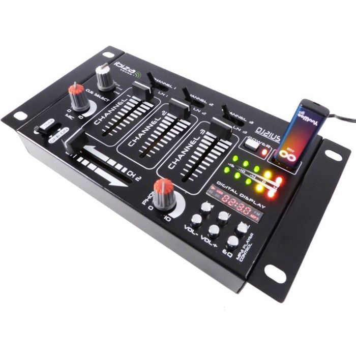 Table de mixage 4 voies 7 entrées DJ21USB-MK2