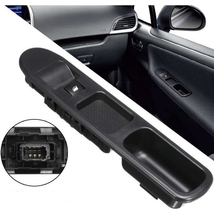 IFCOW®Commande électrique de lève-vitre 6 broches côté passager Peugeot 207 (conduite à gauche)