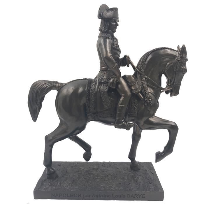 reproduction statue napoléon à cheval par antoine louis barye 21,5/18,5/7,5 cm