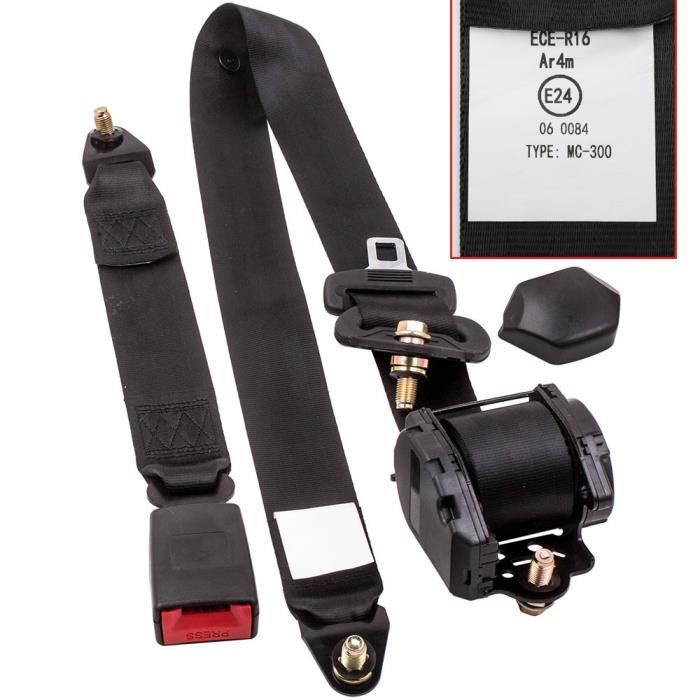 Safety Seat Belt Adjustable 3 Point Lap for Auto Car Truck Safety Strap Harness 629441 NEW Easy to Install and Use
