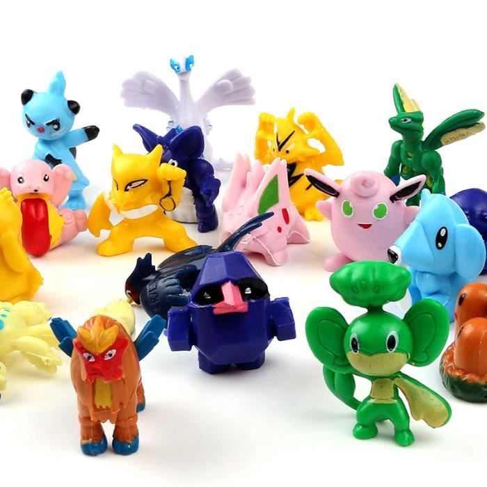 Lot de 48 Pièces Pokémon Figurine Poké Jouet Cute pokemon chiffres