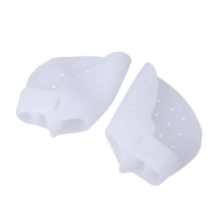 1 paire de séparateur d'orteils respirant Hallux Valgus 3 trous d'orteil correcteur d'oignon de soulagement pour les femmes