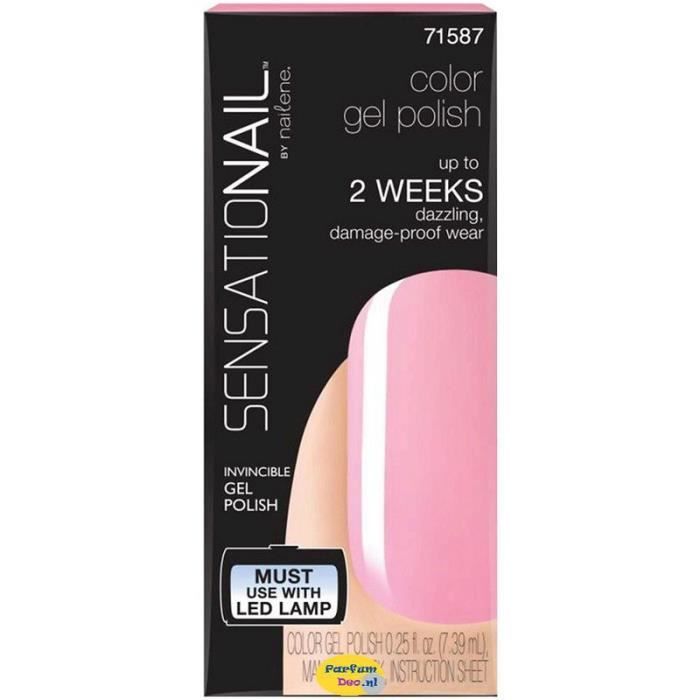 SENSATIONAIL Vernis gel semi-permanent Pink Chiffon 71587 - Rose