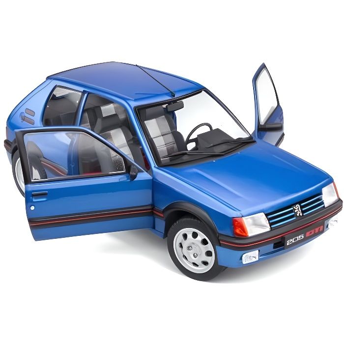 PEUGEOT 205 GTI 1.9 MK1 1988 BLEU MIAMI SOLIDO S1801708 1/18 METAL BLUE PHASE 1