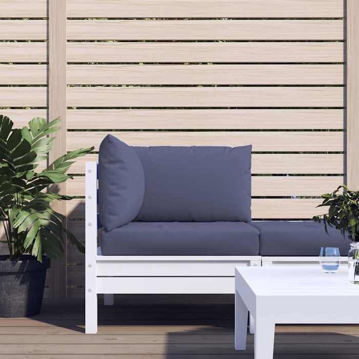 vidaXL Lot de 3 Coussins de Palette Galettes de Chaise avec Dossier Coussins de Siège Décoration Jardin Terrasse Patio 379169