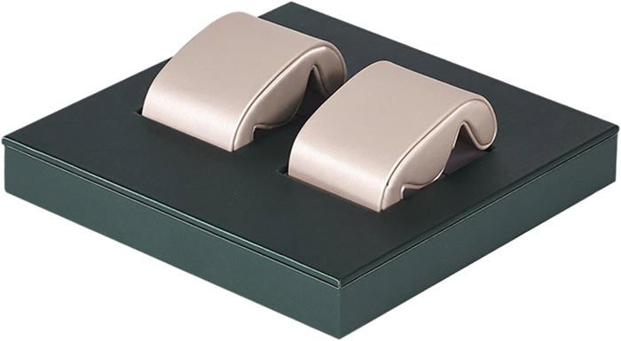 Plateau Montre Bijoux 12 Grilles - Organiseur Bracelets Montres Présentoir Gris Élégant