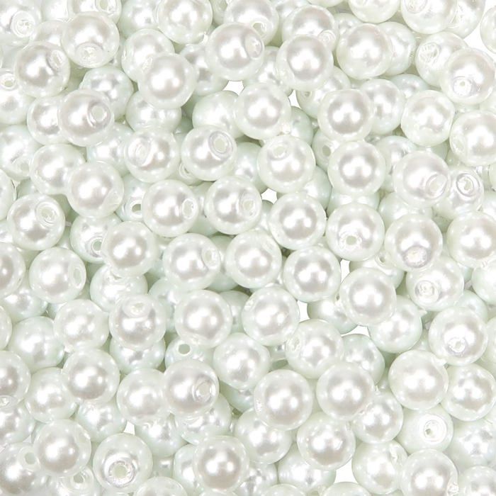 TOAOB 500 Piezas 8 Mm Cuentas De Vidrio De Perlas De Imitación Redondas Color Mezclado Abalorios De Cristal Para Pulseras Collares Bisutería Y Fabricación De Joyas Abalorios Accesorios