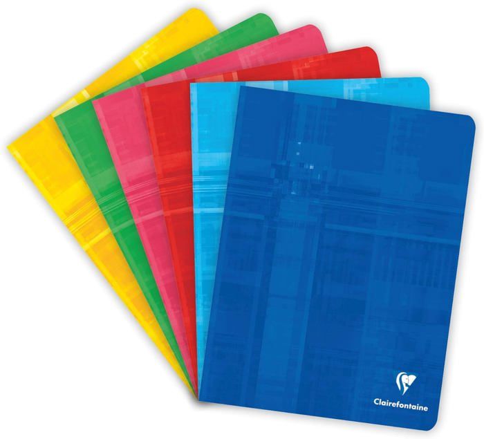 2 Cahiers Clairefontaine 96 Pages - 24x32cm, Papier 90g/m², Petits Carreaux