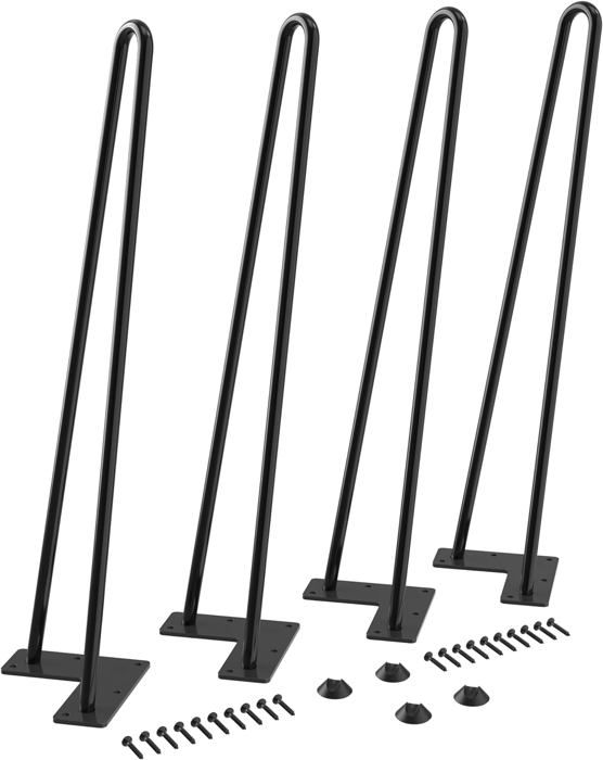 Acier Inoxydable Cloison VILLFUL Lot De 4 Pieds De Support En Acier Inoxydable Pour Cloisons Toilettes Publiques - Robustes Et Durables