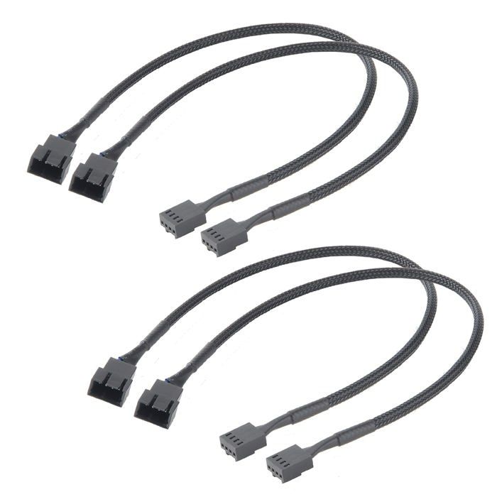 Akasa Compatible Lüfterverlängerungskabel 4er Pack - vue 2