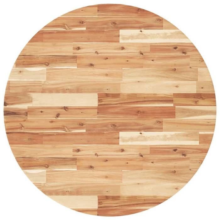 Dessus de table/Plateau de table XINWO rond Ø90x2 cm bois massif dacacia @1368