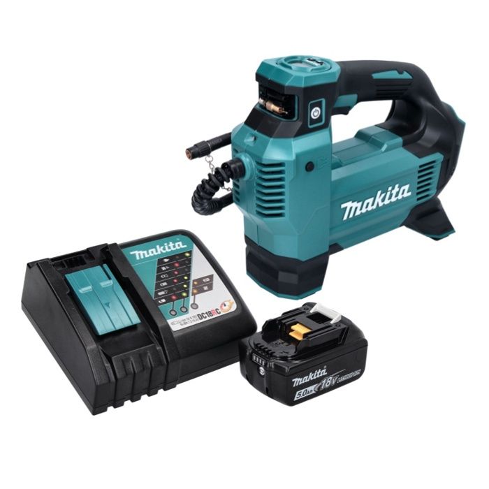 Compresseur/Gonfleur sans fil - Makita - DMP181RT1 - 11 1 bar - 18V - Batterie 5 0 Ah Compresseur/Gonfleur sans fil - Makita - DMP181RT1 - 11 1 bar - 18V - Batterie 5 0 Ah