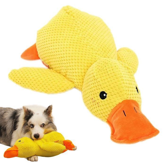 Meilleurs prix pour Jouet pour chien en forme de canard en peluche jouet anti-stress pour chiens jouet à mâcher en peluche canard en pelu Étiquette