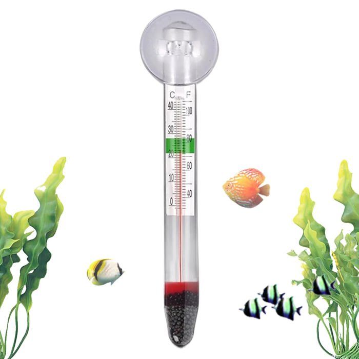 Thermomètres pour Aquarium Thermomètres DAquarium Avec Affichage Précis Moniteur Testeur Sans Fil Affichage Clair pour Label