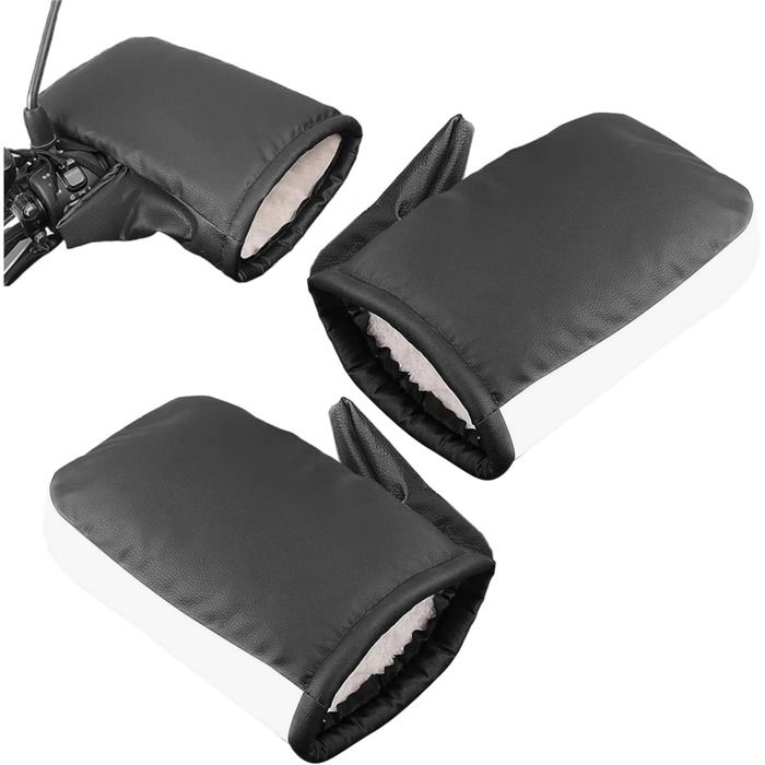 Manchons de Guidon Moto Imperméables et Réfléchissants – Moufles d’Hiver Confortables pour Hommes et Femmes Moto et Scooter