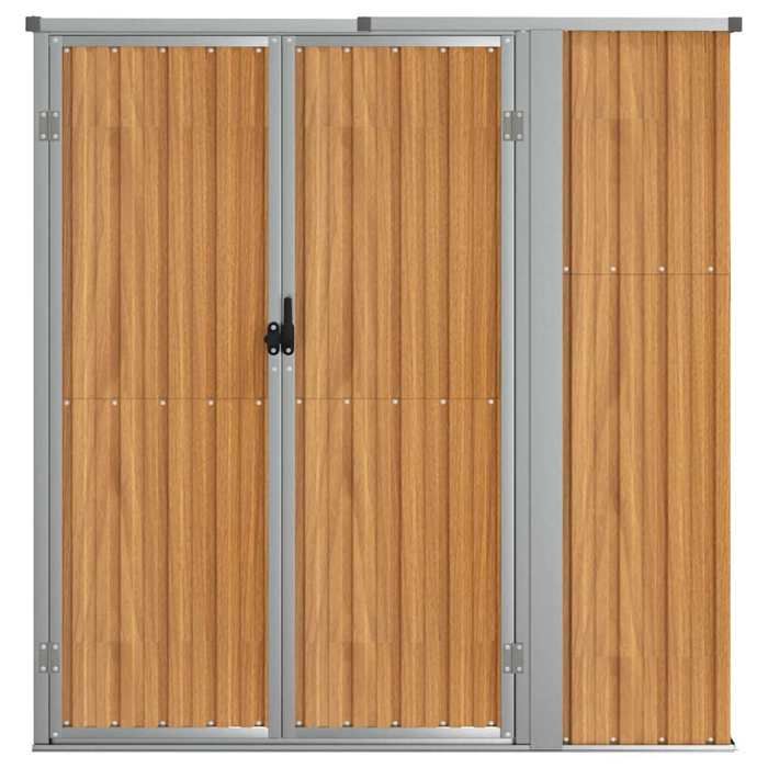 En PromotionAbri à outils de jardin Moderne - ABOTT@ abri de rangement/Armoire haut - marron 161x89x161cm acier galvanisé B8729832