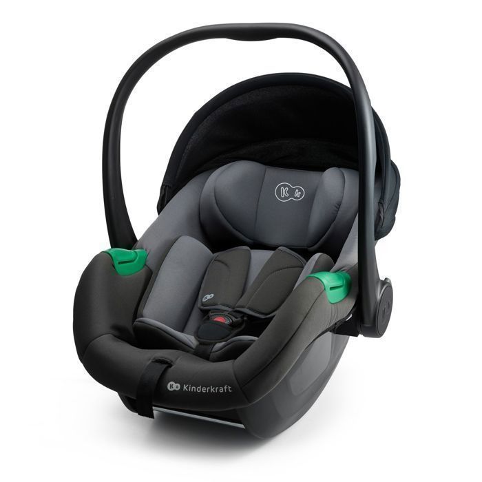 Siège Auto Kinderkraft MINK PRO i-Size 40-75 cm Appui-tête Réglable Insert Mousse Mémoire Léger 35 kg Gris