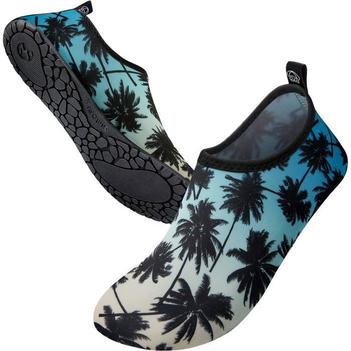 Bottes deau - SIMARI - Homme 44/45 - Néoprène séchage rapide - Semelle TPR antidérapante - Motif palmiers