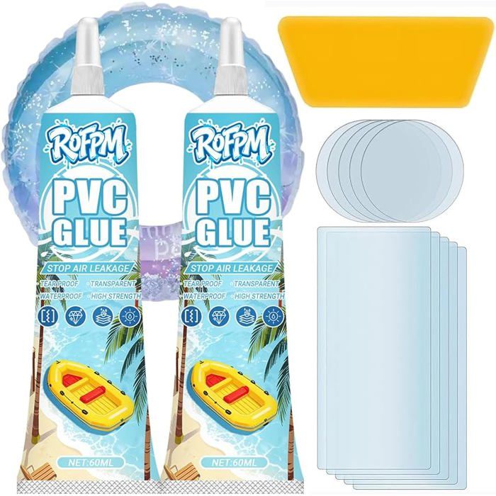 Kit Réparation Piscine Rustine Piscines pour Matériaux en PVC ABS EVA et Caoutchouc Transparent ImperméAble pour Spa COQUE