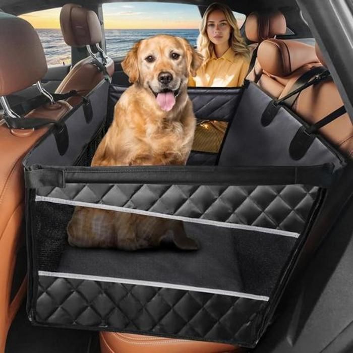 Siège auto pour chien grande taille – Pliable pour la maison le bricolage et l’usage quotidien lavable machine – Antidérapant