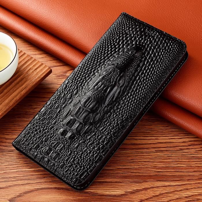 Étui Ceinture En Cuir Véritable Pour Motorola Razr 60 Ultra - Fermeture Magnétique - Neuf K-S-Trade