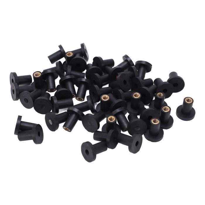 Ecrou De Puits M4,Ecrou De Puits M4,Kayak Well Nuts,Écrous De Puits,Boulons De Pare-Brise En Caoutchouc Durables Replacement Pour Écrous De Puits En