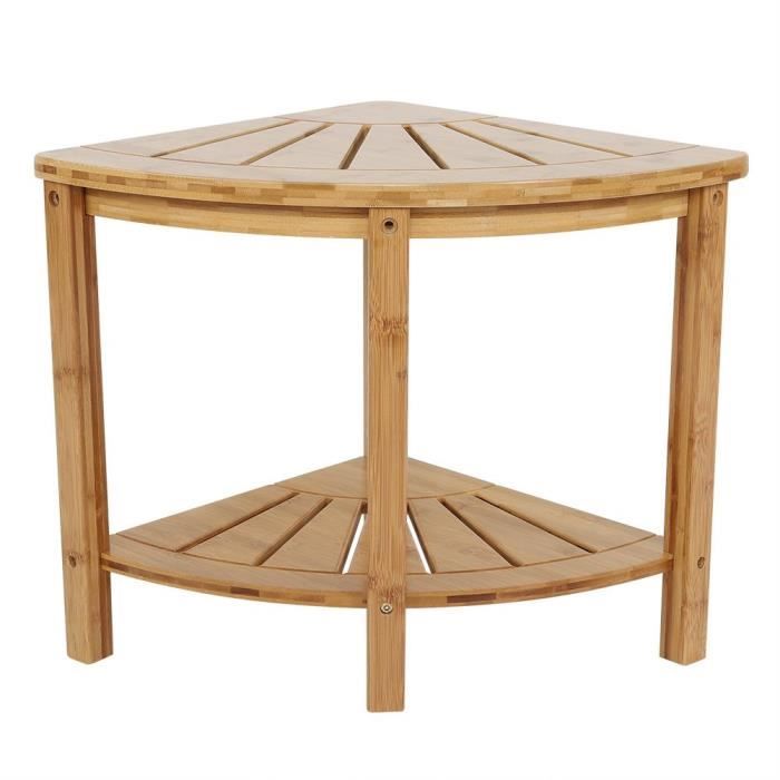 Tabouret De Douche WINSTECK - Métal Noir - Marchepied Antidérapant - Étagère Rangement - 181kg Capacity