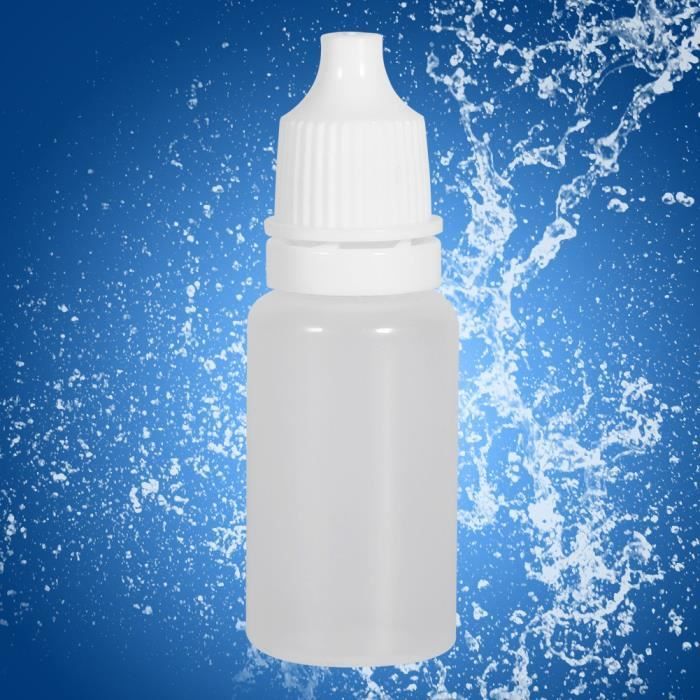 50PCS 10ml Flacon Vide Plastique Compte Gouttes Oeil Liquide Sécurité -  Cdiscount Au quotidien