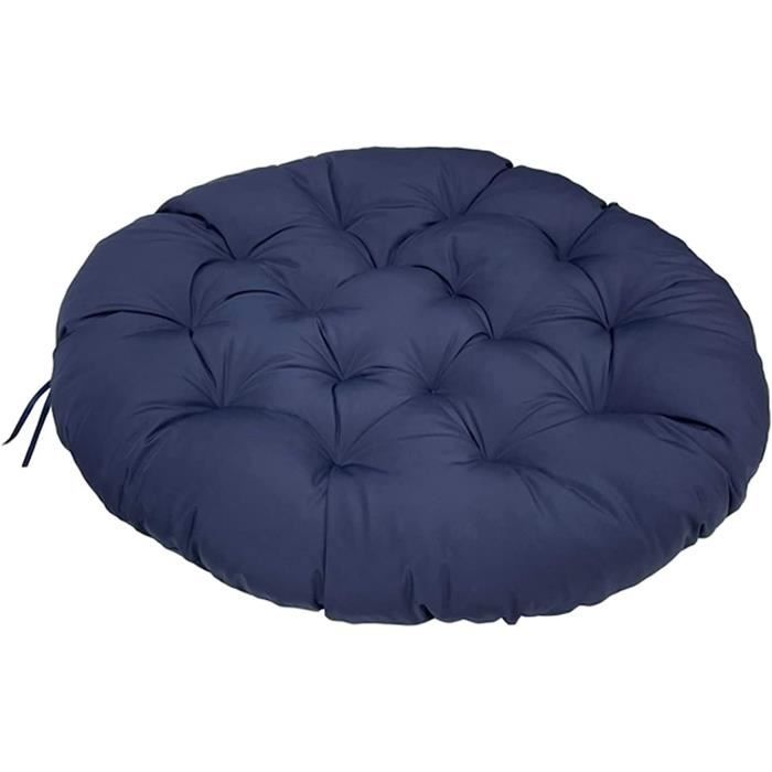 Coussin Rond Pour Chaise Suspendue - Diamètre 60x60cm - En Laine D'agneau - Pour Intérieur Et Extérieur