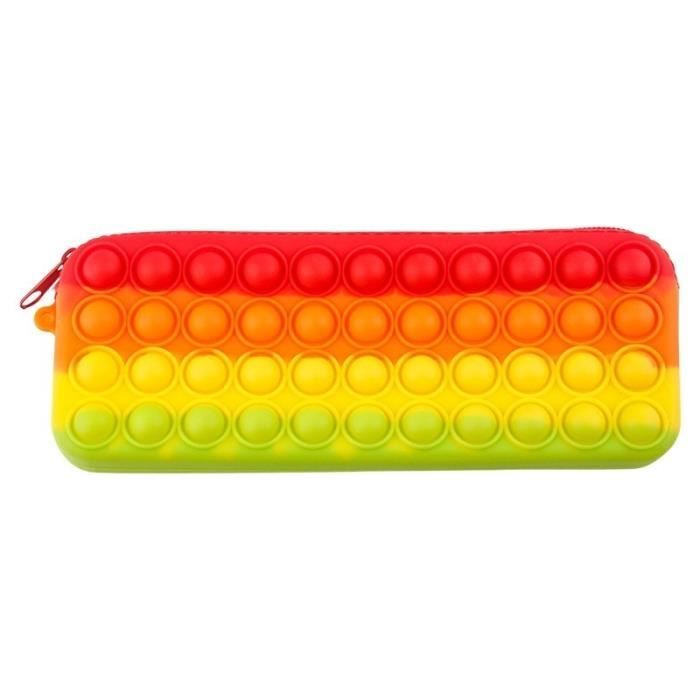 Trousse Silicone Kawaii Étui à Crayons Portable - Pochette Multiusage Étudiants Et Maquillage