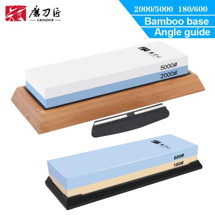 Pierre à Aiguiser Whetstone #15000 180x60x15 Mm - Finition Miroir Pour Couteaux De Cuisine