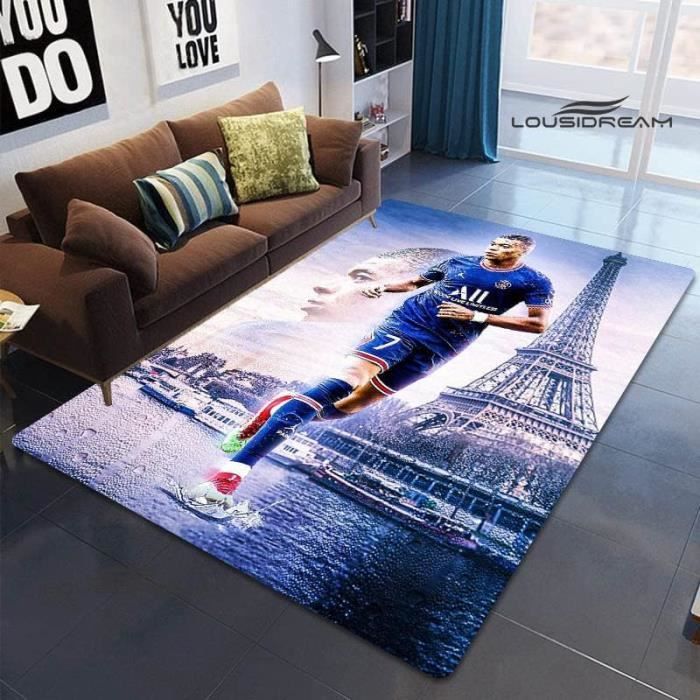Tapis D'Entraînement Football Antidérapant 90x60 Cm – Tapis Dribble, Footwork, Agilité, Forme En L, Épaisseur 2,5 Cm Bleu Ciel