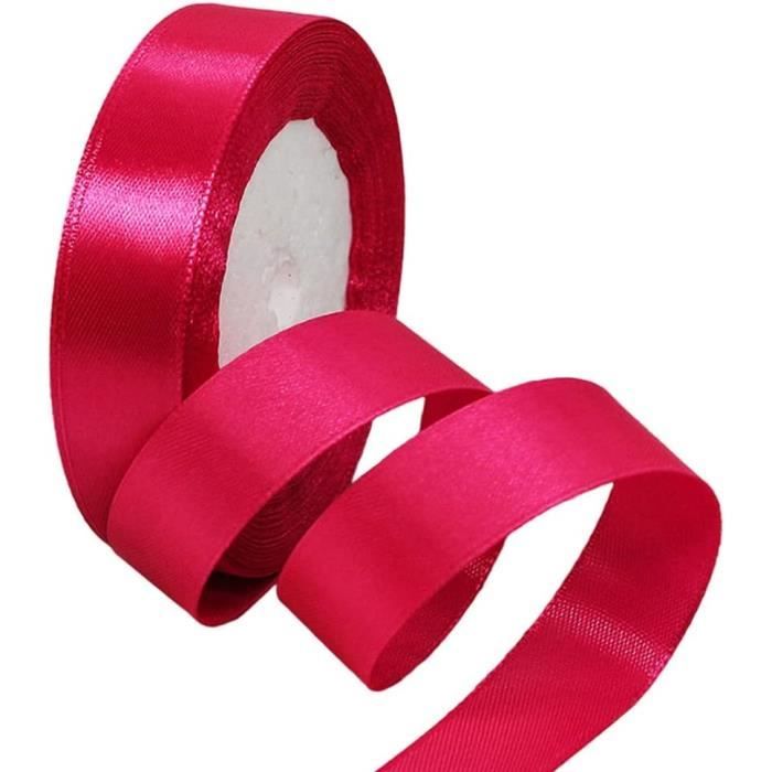 Ruban Satin Rose 40mm - 23m - Polyester Brillant - Pour Cadeaux, Mariage, Décoration, Couture