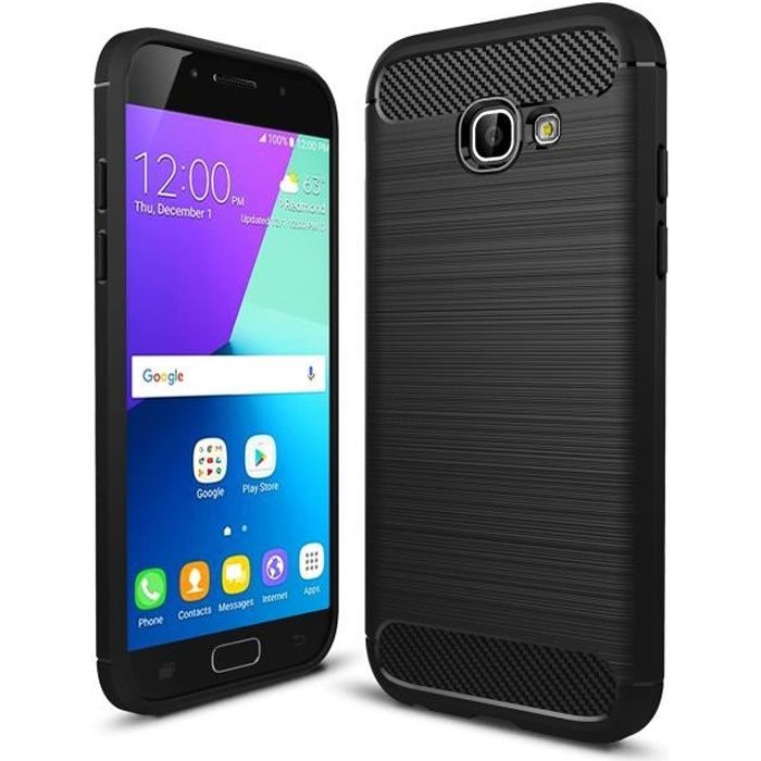Coque Galaxy A5 2017 Housse TPU Bumper Carbon Fiber Antichoc