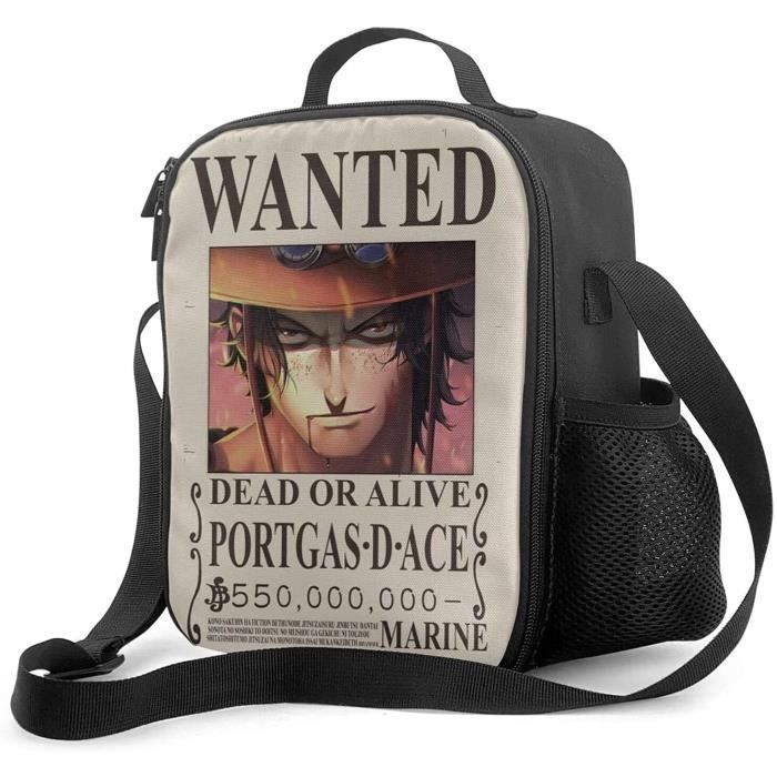 Lunch Box One Piece Portgas D Ace Sac à lunch thermique avec doublure