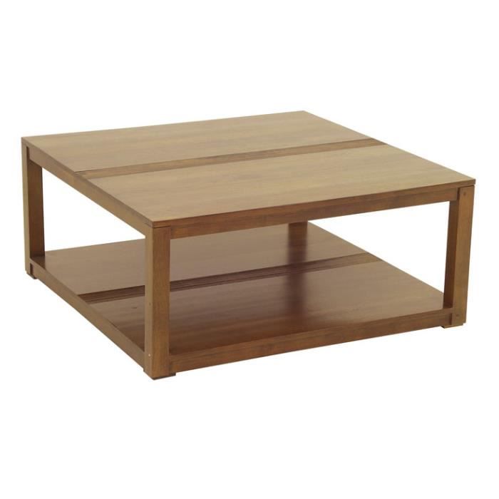 colonial table basse carree double plateau rapanui chene moyen achat vente table basse colonial table basse carree cdiscount