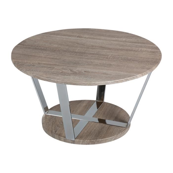 Table Basse Ronde 80cm En Acier Et Plateau Blois Scott Achat Vente Table Basse Table Basse Ronde 80cm En A Cdiscount