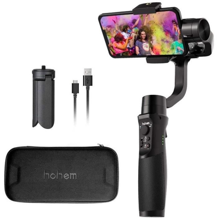 Hohem iSteady Mobile Plus Stabilisateur de cardan a 3 Axes pour iPhone XS Max Gimble pour Galaxy S10+