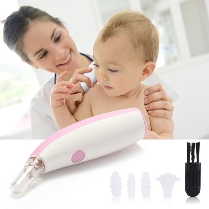 Electric Cerumen Removal Kit Silicone Tete Bebe Nettoyeur D Oreilles Outil Rose Cdiscount Au Quotidien