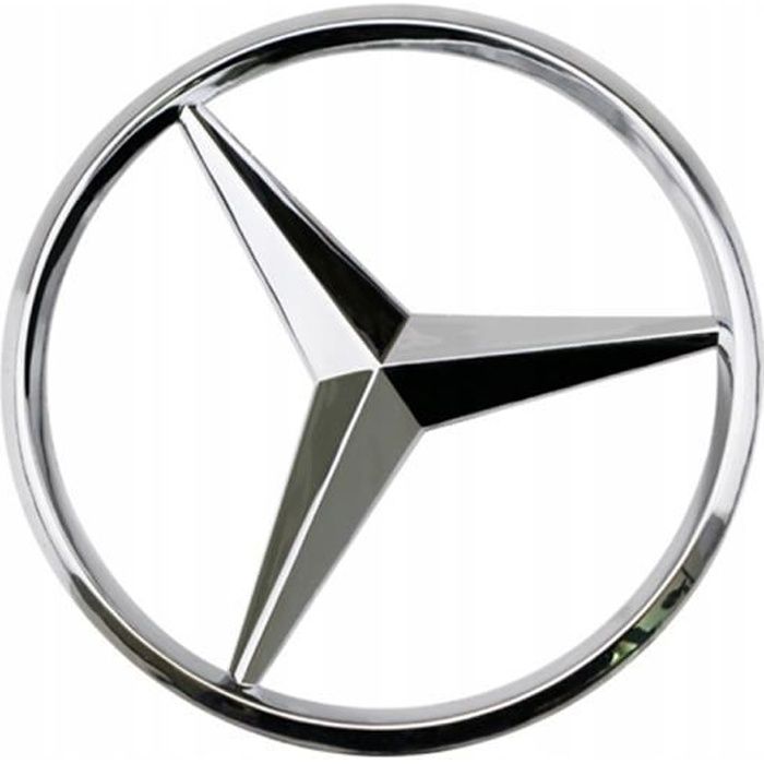 1pcs Insigne Étoile logo emblème arrière coffre argent pour Mercedes benz Classe C W204 de 2011 à 2014