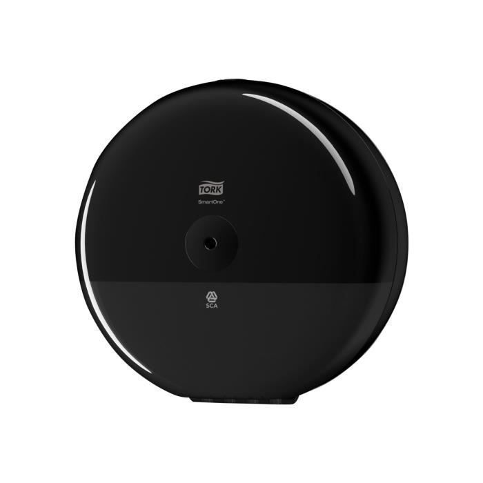 Distributeur De Papier Toilette Mural Tork SmartOne T8 - Grande Capacité, Noir | Économise Jusqu'à 40% | Idéal Sanitaires Fréquentés