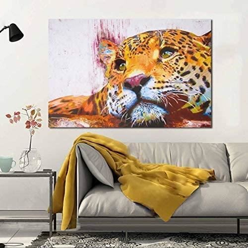 Lot De 4 Affiches Style Funky Lucky 8 Ball Et Léopard - Impression Sur Toile 30x40 Cm, Déco Murale Tendance Pour Chambre De Fille, Sans Cadre - 6