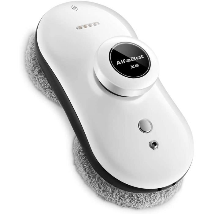 AlfaBot X6 Robot Nettoyeur de Vitres Robot de Nettoyage de Vitres Contrl par Tlcommand 3 Modes Automatiques au Choix Laver To[68]