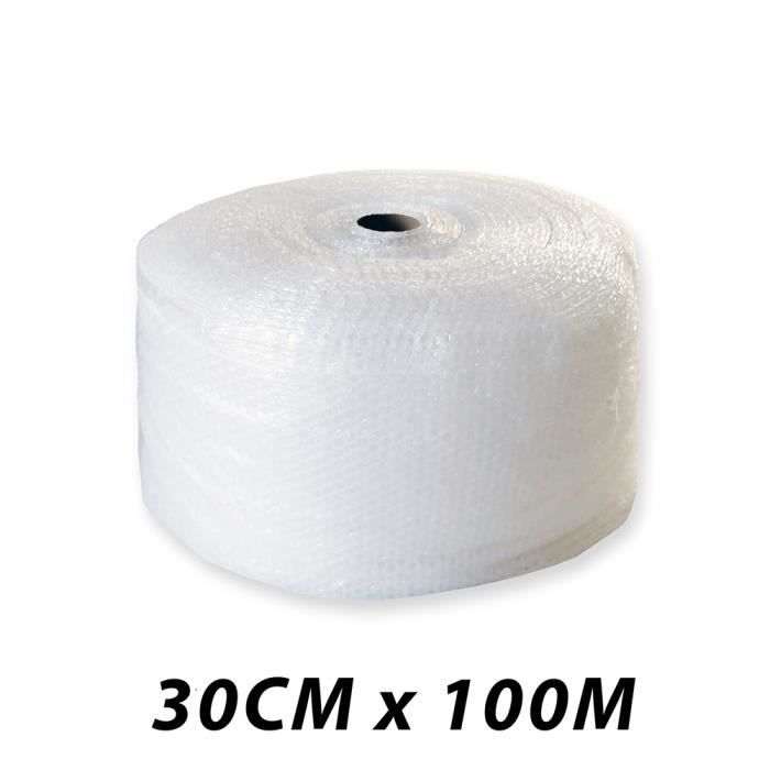 Rouleau de papier bulle en U 30 cm x 2,5 m 