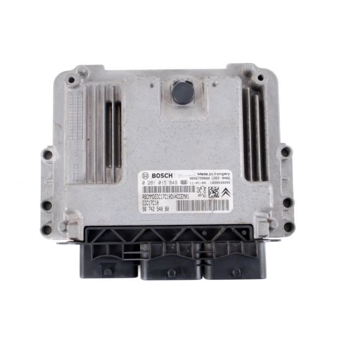 Calculateur Moteur ECU Peugeot 207 1.4 HDI 0281015849 9666729680 9674254080