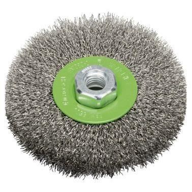 Brosse circulaire en inox 115 mm 0 3 mm 8500 U/ min 14 1pc - vue 2